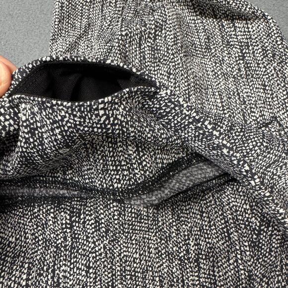 Athleta Leggings Womens XS Delancey Textured Moto Black White Ankle Zip - Picture 6 of 11